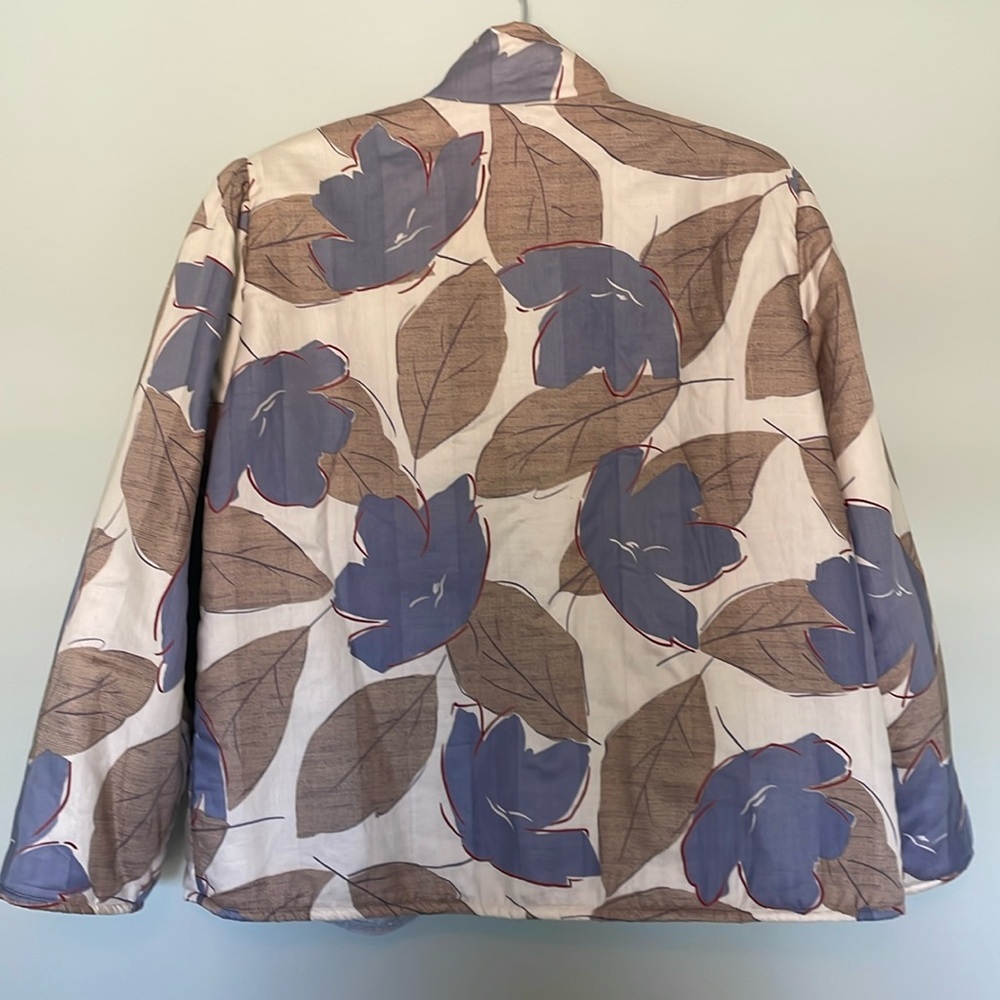 OOAK vintage floral Huba printed puff sleeve jacket - Picture 3 of 11